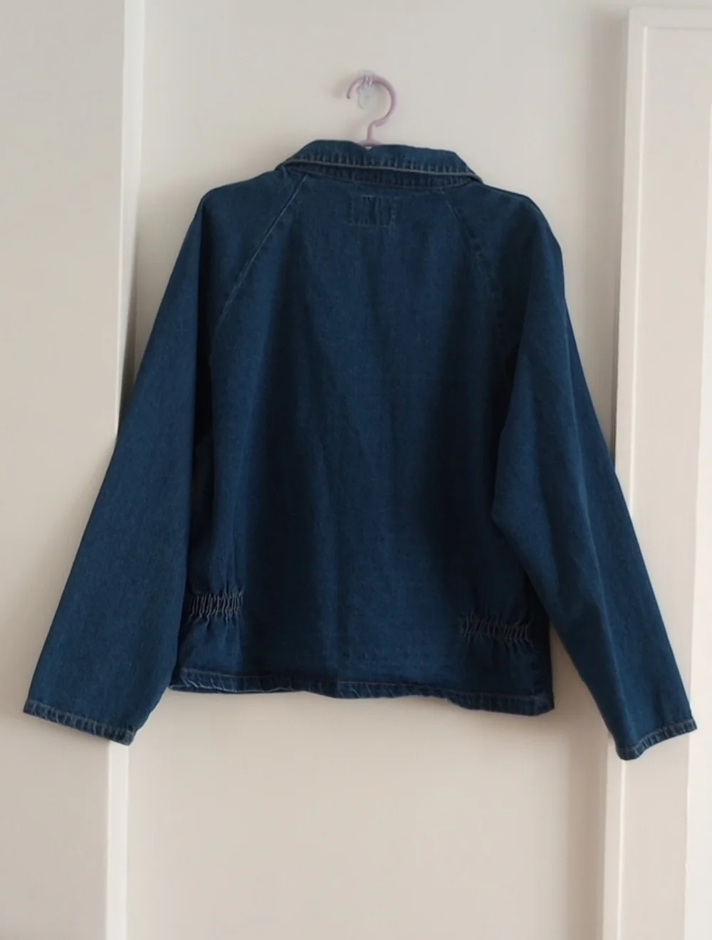 Vintage 100% Cotton Blue Denim Work Wear Jacket Size XL - Picture 8 of 13